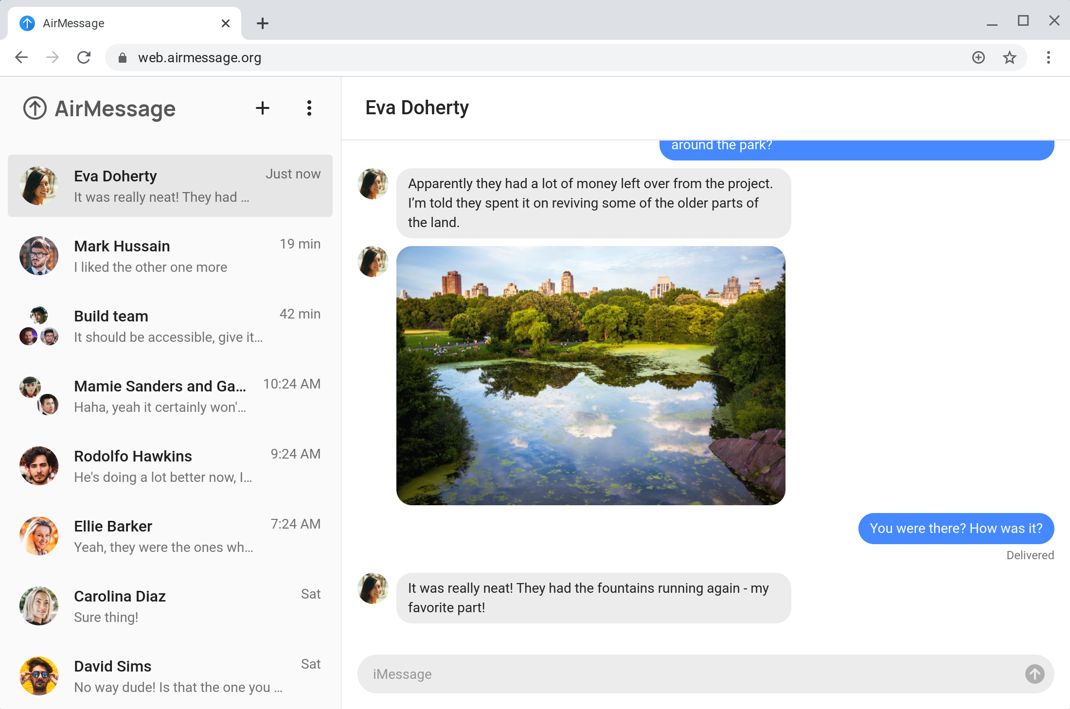 imessage from chromebook